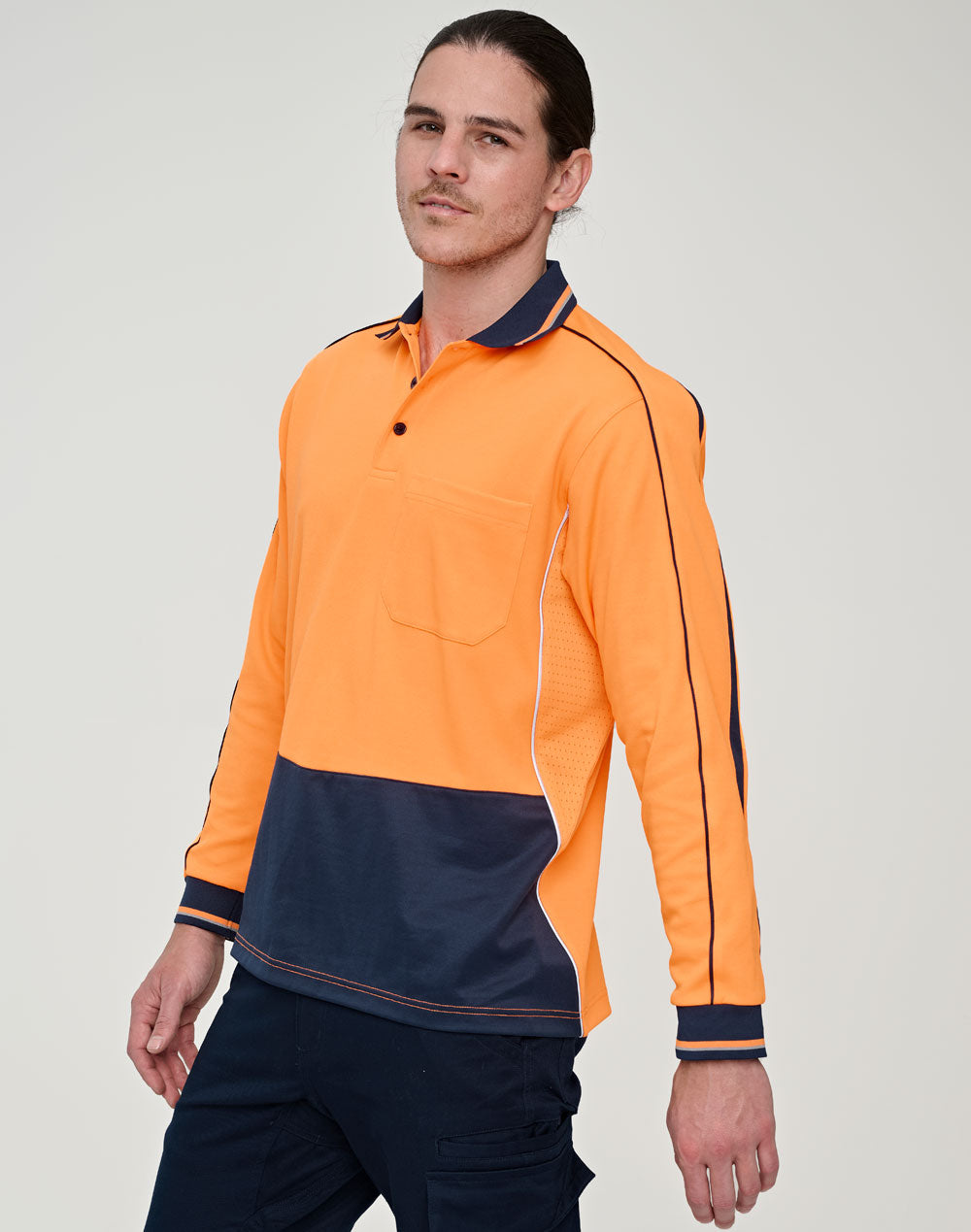 SW90 HI-VIS SUSTAINABLE COOL-BREEZE SAFETY POLO