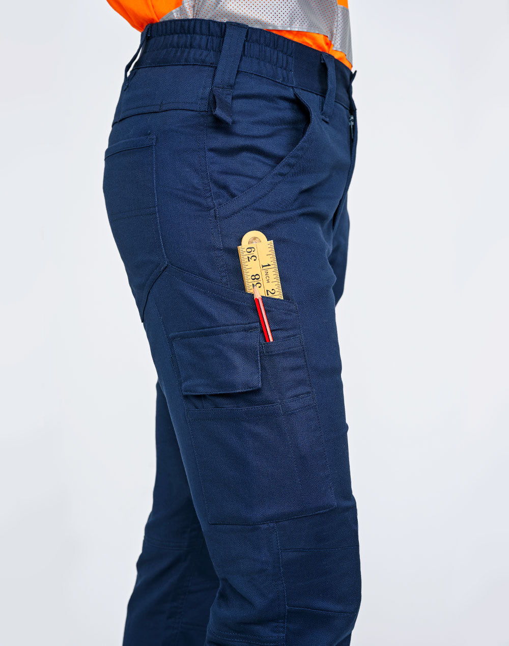 WP26 UNISEX COTTON STRETCH RIP-STOP WORK PANTS