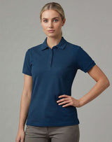 PS72 Ladies Ultrafine Cotton Pique Short Sleeve Polo