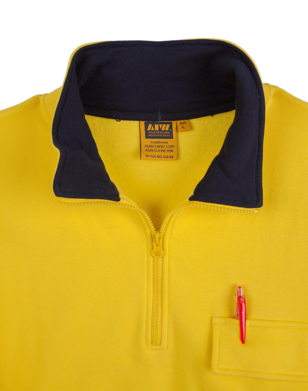 AIW SW48 HI-VIS TWO TONE COTTON FLEECE SWEAT