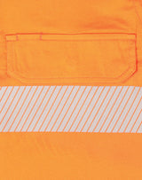 SW83 UNISEX HI VIS COOL-BREEZE SAFETY LS SHIRT (SEGMENTED TAPE)