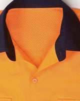 SW83 UNISEX HI VIS COOL-BREEZE SAFETY LS SHIRT (SEGMENTED TAPE)