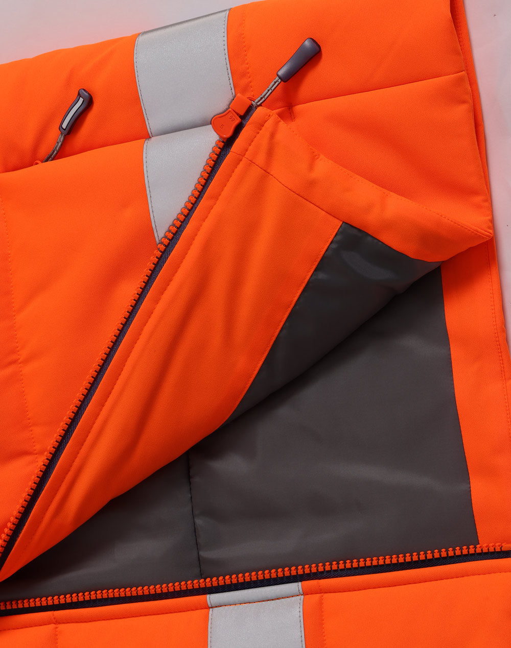 SW93 Unisex Hi Vis Hooded Puffer Vest