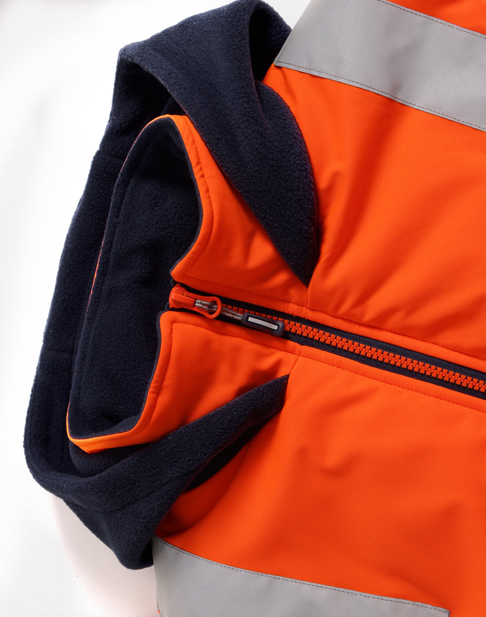 SW93 Unisex Hi Vis Hooded Puffer Vest