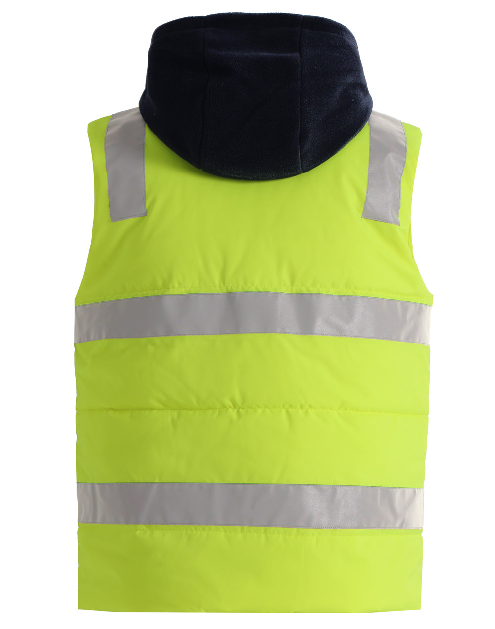 SW93 Unisex Hi Vis Hooded Puffer Vest