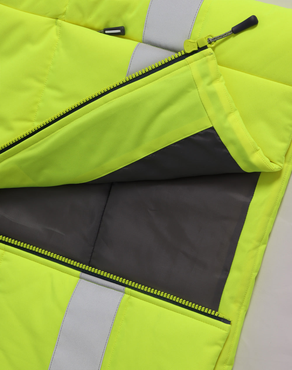 SW93 Unisex Hi Vis Hooded Puffer Vest