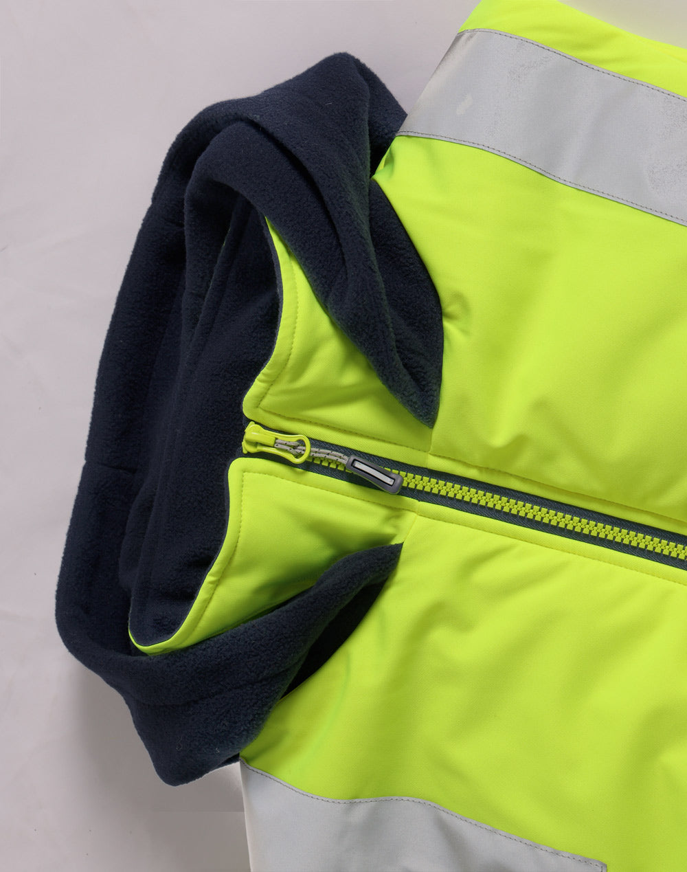 SW93 Unisex Hi Vis Hooded Puffer Vest