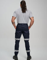 WP28HV Unisex Cotton Stretch Drill Cuffed Work Pants with Tapes