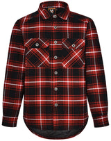 WT07 UNISEX QUILTED FLANNEL SHIRT-STYLE JACKET