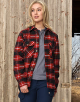 WT07 UNISEX QUILTED FLANNEL SHIRT-STYLE JACKET