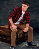 WT11 UNISEX CLASSIC FLANNEL PLAID LS SHIRT