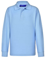 PS12K KIDS TRADITIONAL POLY/COTTON PIQUE KNIT LONG SLEEVE POLO