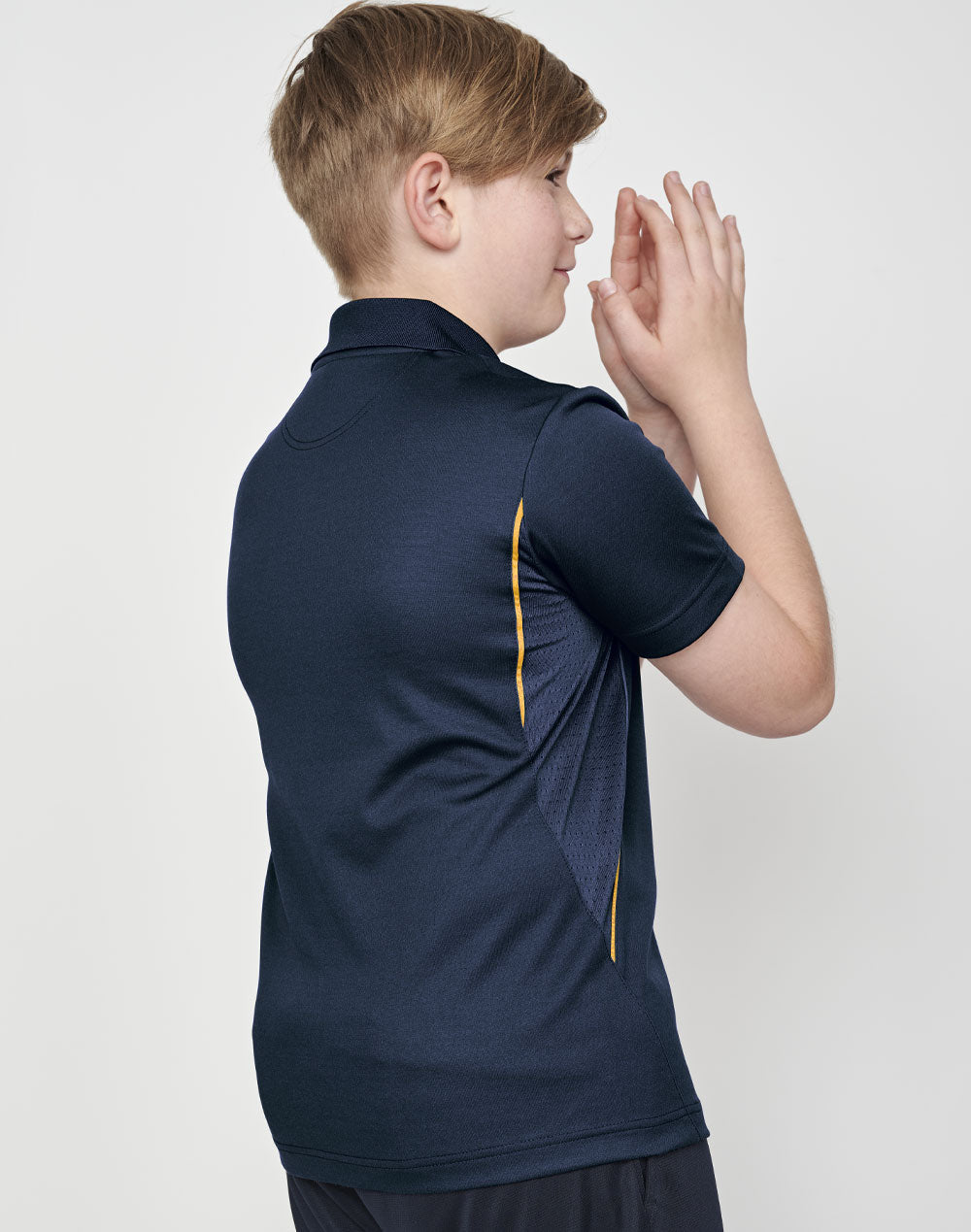 PS93K KIDS SUSTAINABLE POLY/COTTON CONTRAST SS POLO
