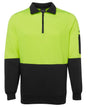 JB's Wear Hi Vis 1/2 Zip Fleecy Sweat 6HVFH - WEARhouse