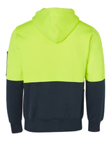 EDGE STEEL WORKS - SW38 HI-VIS TWO TONE FLEECY HOODIE UNISEX