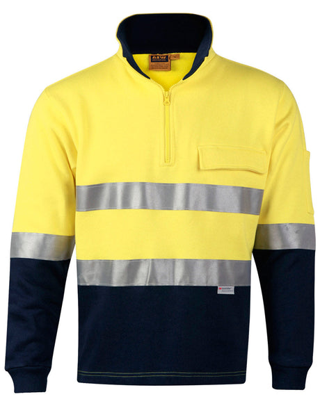 AIW SW48 HI-VIS TWO TONE COTTON FLEECE SWEAT