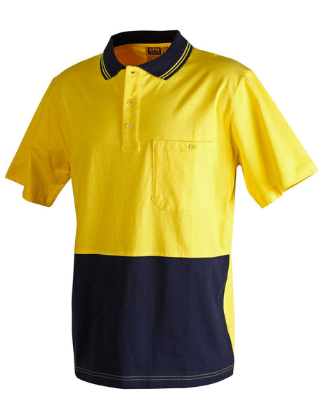 AIW SW35 Cotton Jersey Two Tone Safety Polo