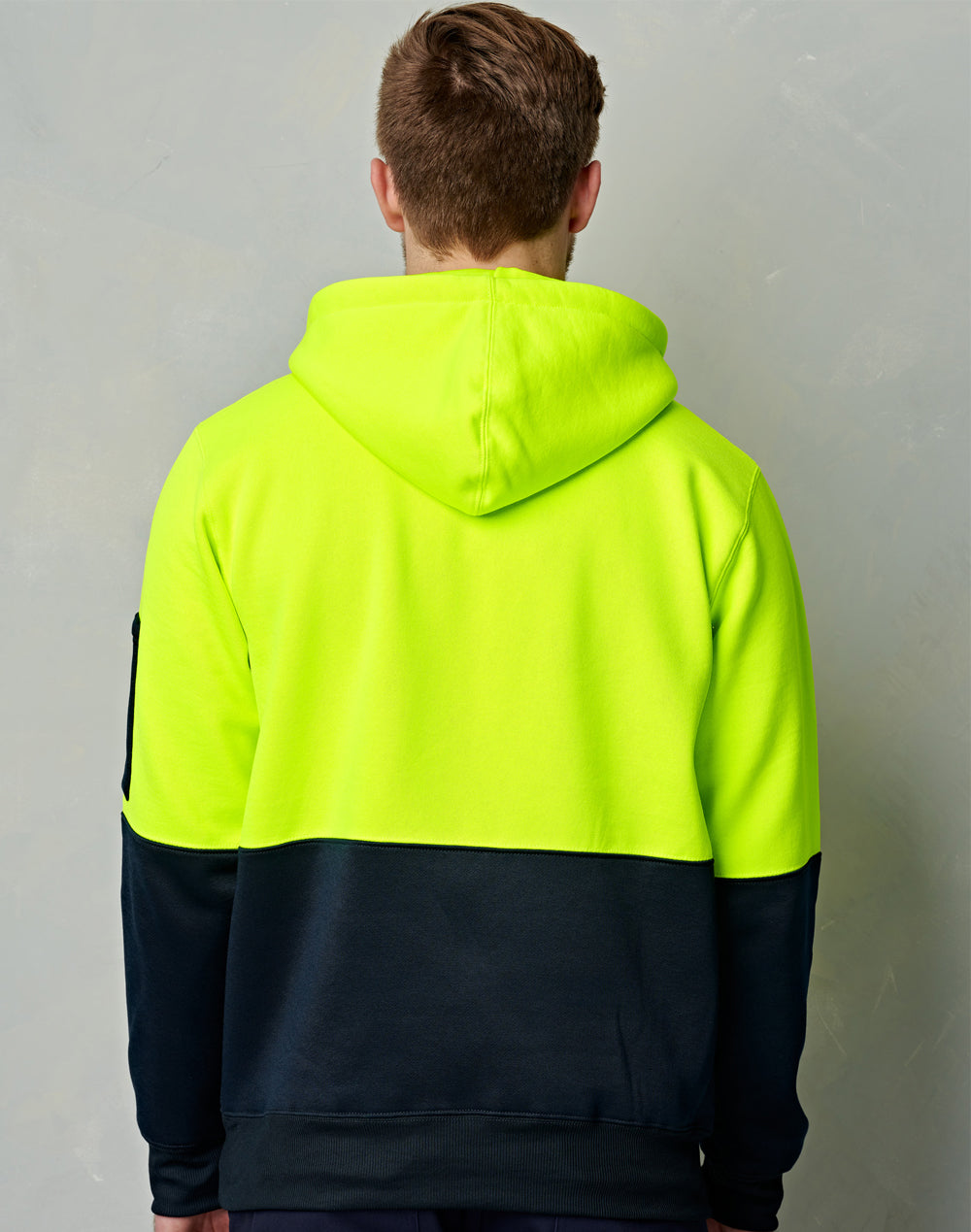 AIW SW38 HI-VIS TWO TONE FLEECY HOODIE UNISEX