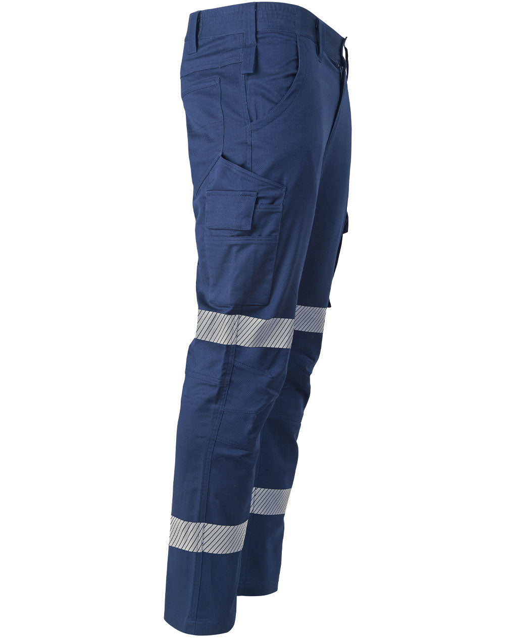 WP26HV UNISEX COTTON STRETCH RIP-STOP WORK PANTS WITH SEGMENTED TAPE